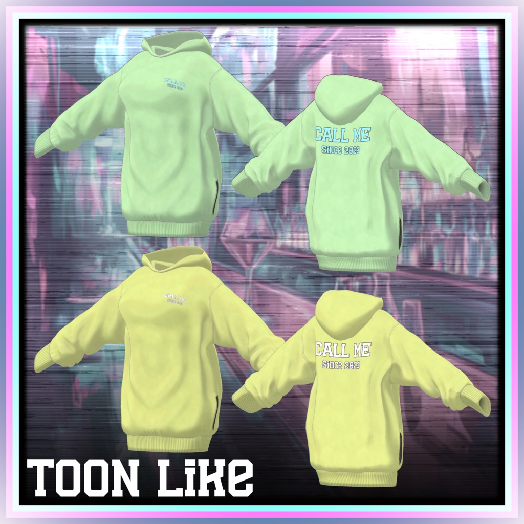 【17アバター対応】夜更かしビッグフーディ