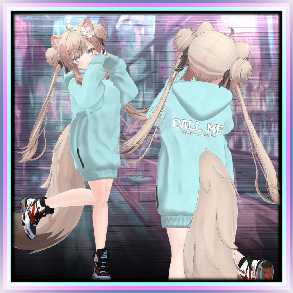 【17アバター対応】夜更かしビッグフーディ