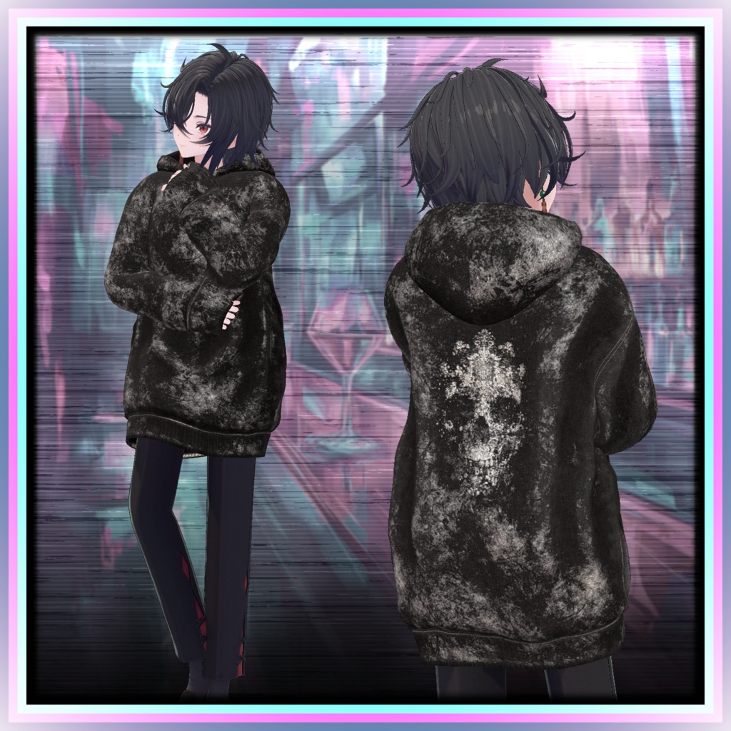 【17アバター対応】夜更かしビッグフーディ