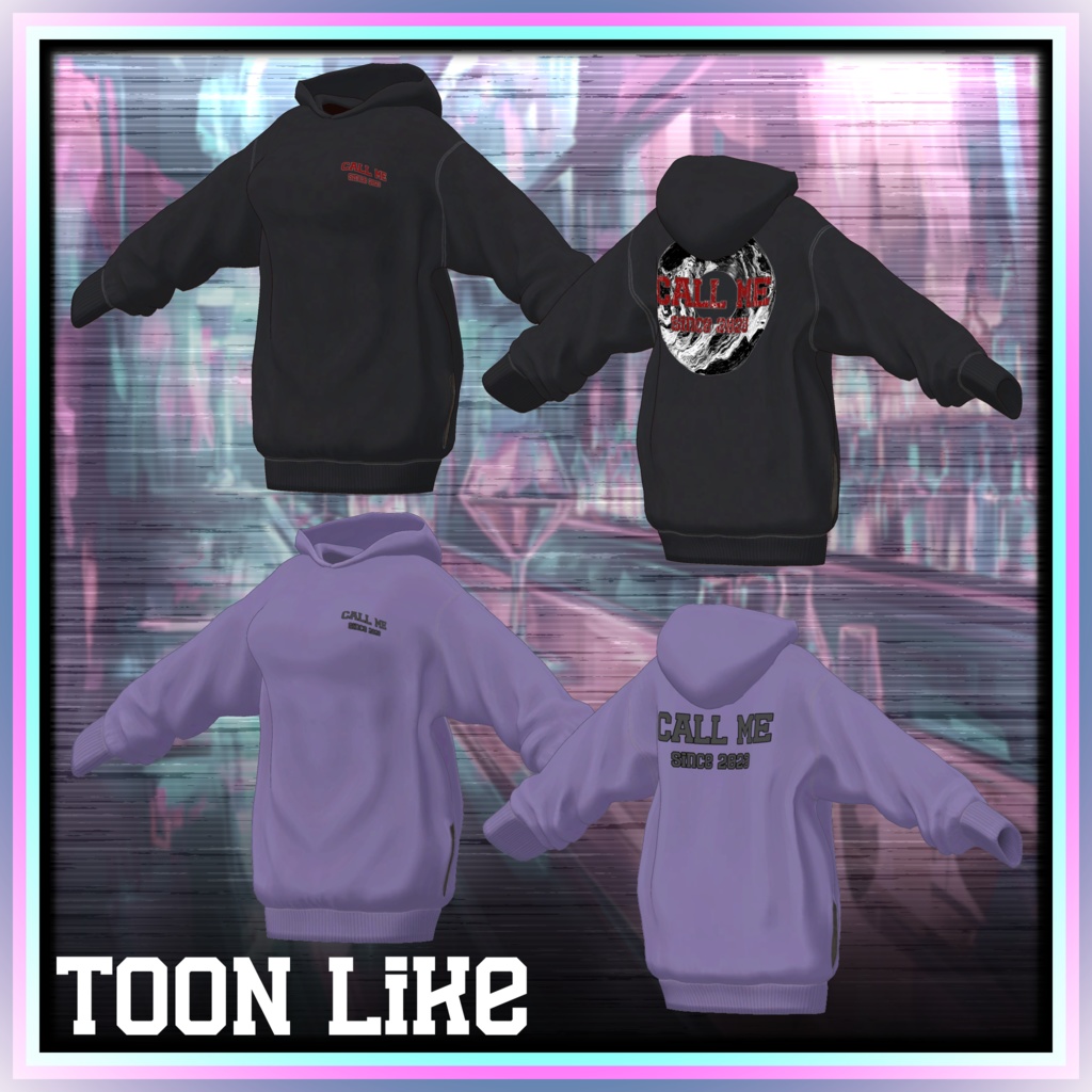 【17アバター対応】夜更かしビッグフーディ