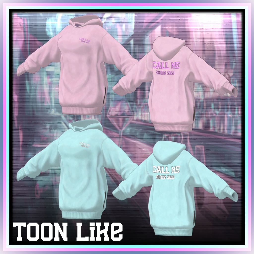 【17アバター対応】夜更かしビッグフーディ