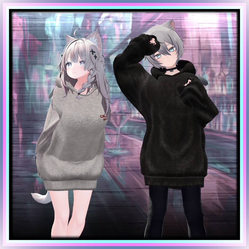 【17アバター対応】夜更かしビッグフーディ