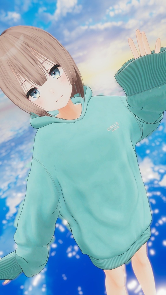 【17アバター対応】夜更かしビッグフーディ