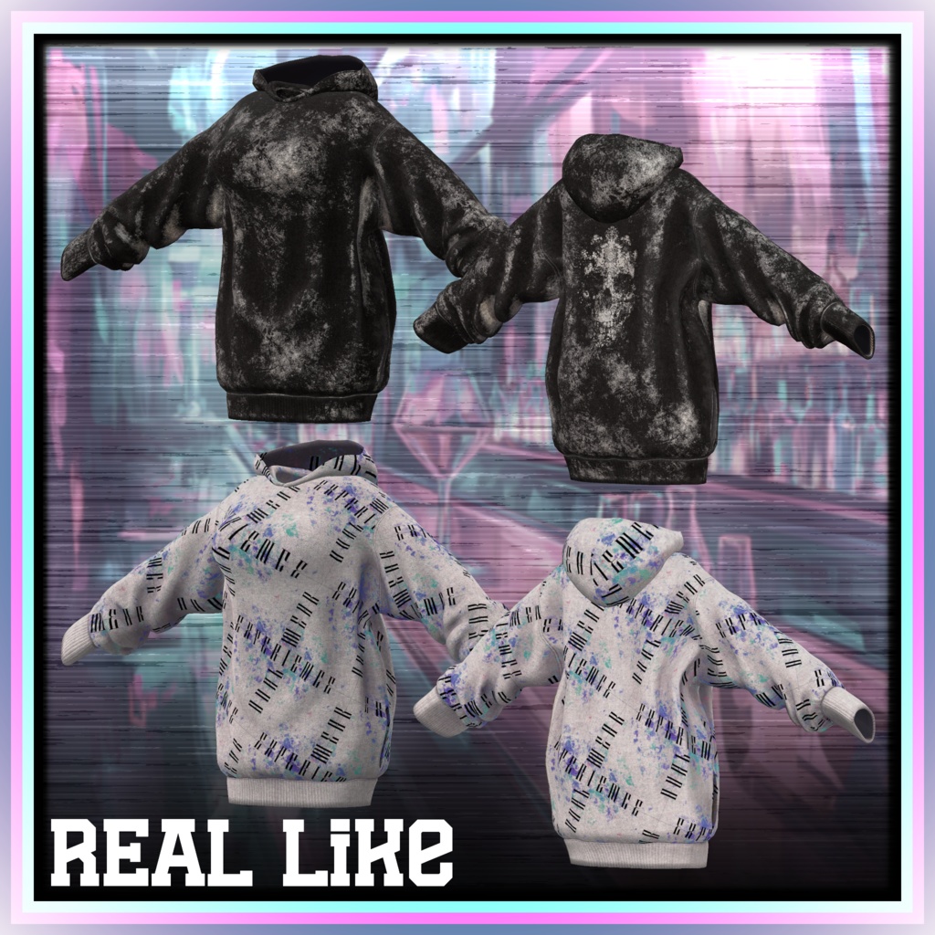 【17アバター対応】夜更かしビッグフーディ