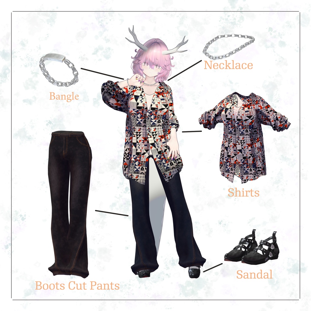 【11アバター対応】DAHLIA AMARILLA