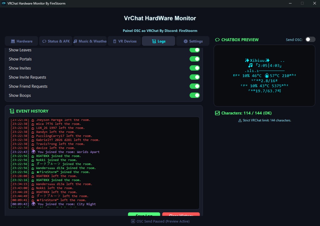 VRChat Monitor Pro