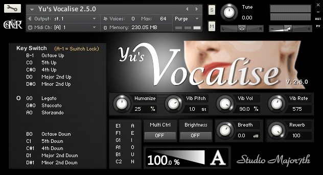 Yu's Vocalise 2.5.0