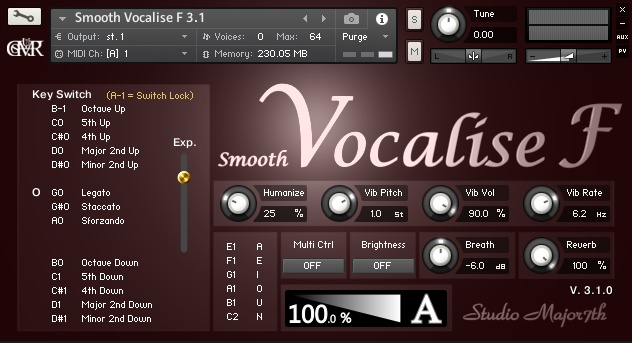 Smooth Vocalise F 3.1.0