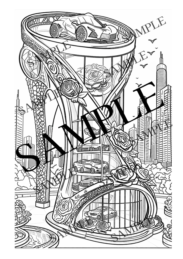 光とガラスの塗り絵 | Light & Glass Coloring Book | SORAN Vol.1