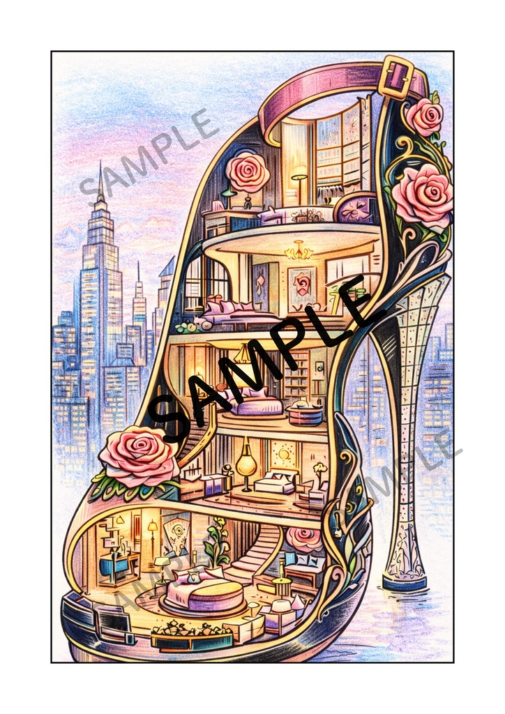 光とガラスの塗り絵 | Light & Glass Coloring Book | SORAN Vol.2