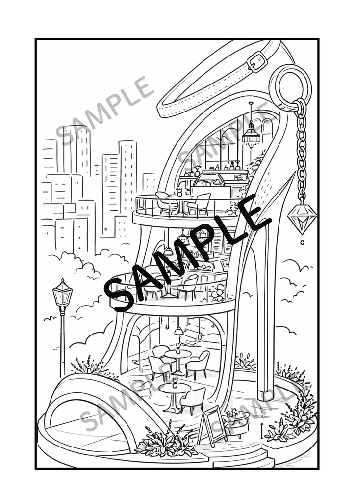 光とガラスの塗り絵 | Light & Glass Coloring Book | SORAN Vol.2