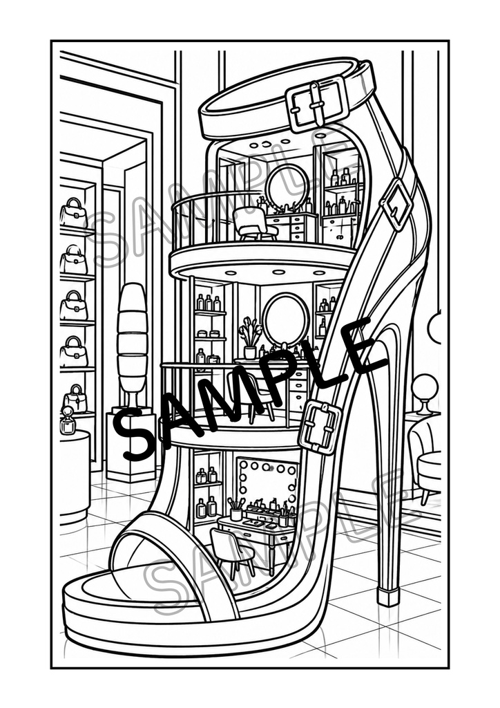 光とガラスの塗り絵 Vol.3