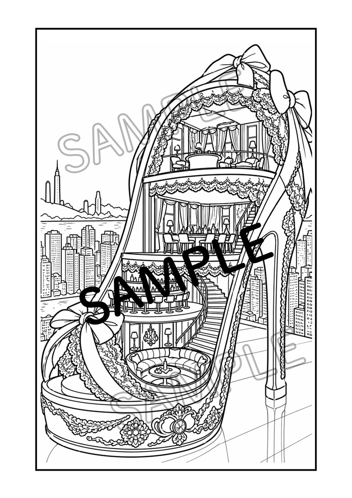 光とガラスの塗り絵 Vol.3