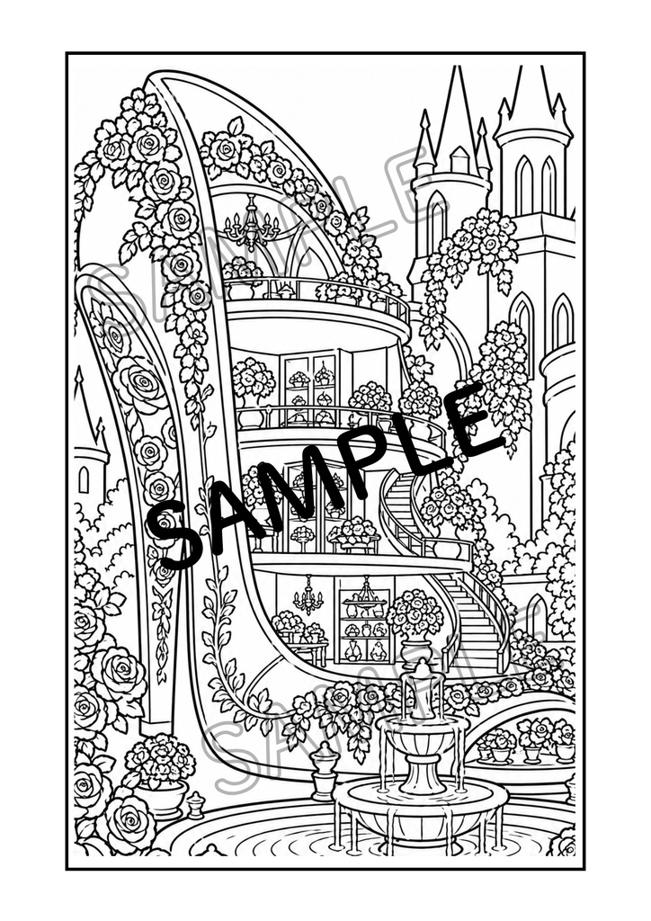 光とガラスの塗り絵 Vol.3