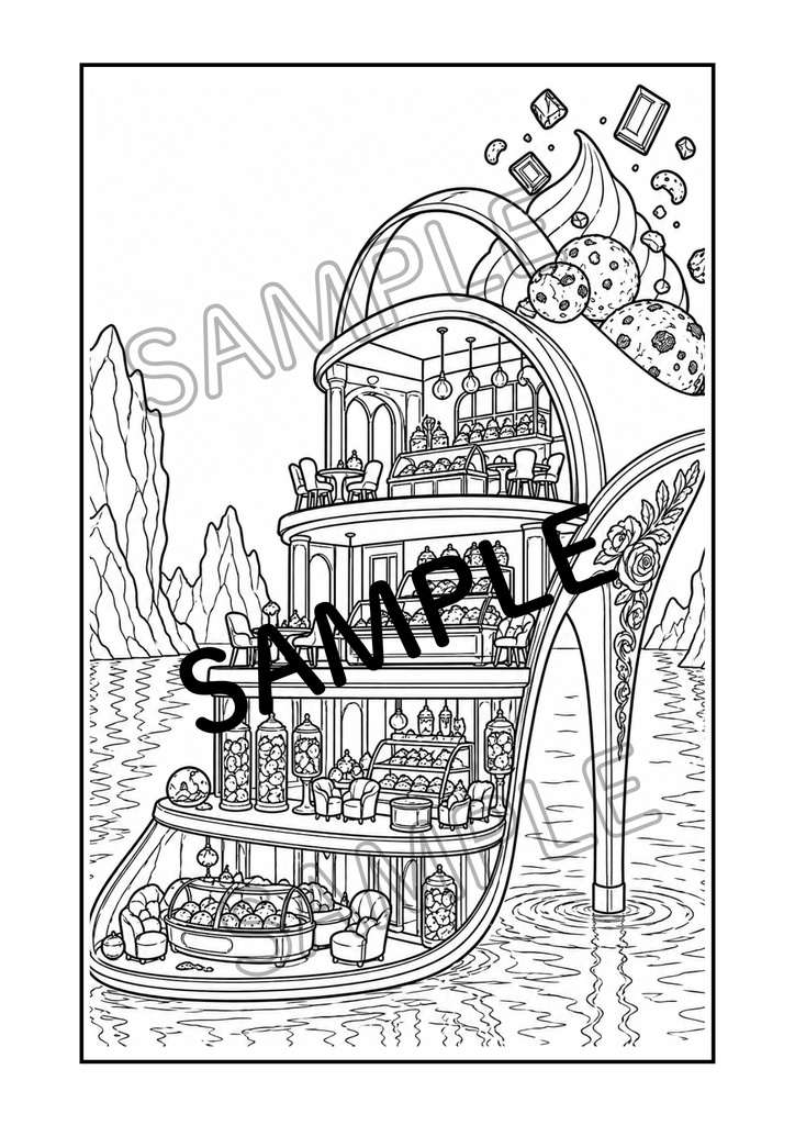 光とガラスの塗り絵 Vol.3