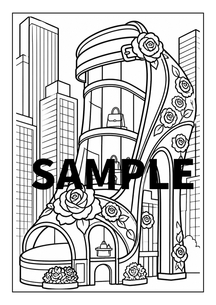 5作品収録 光とガラスの塗り絵 | Light & Glass Coloring Book | SORAN Vol.4