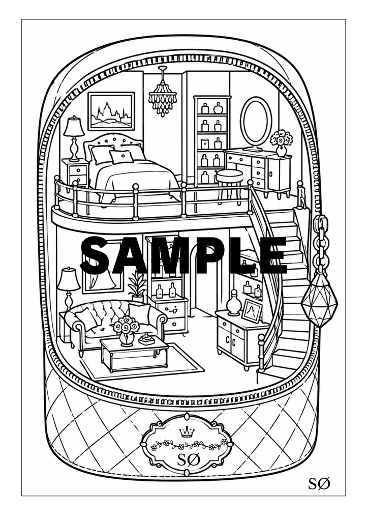 10作品収録 光とガラスの塗り絵 | Light & Glass Coloring Book | SORAN Vol.5