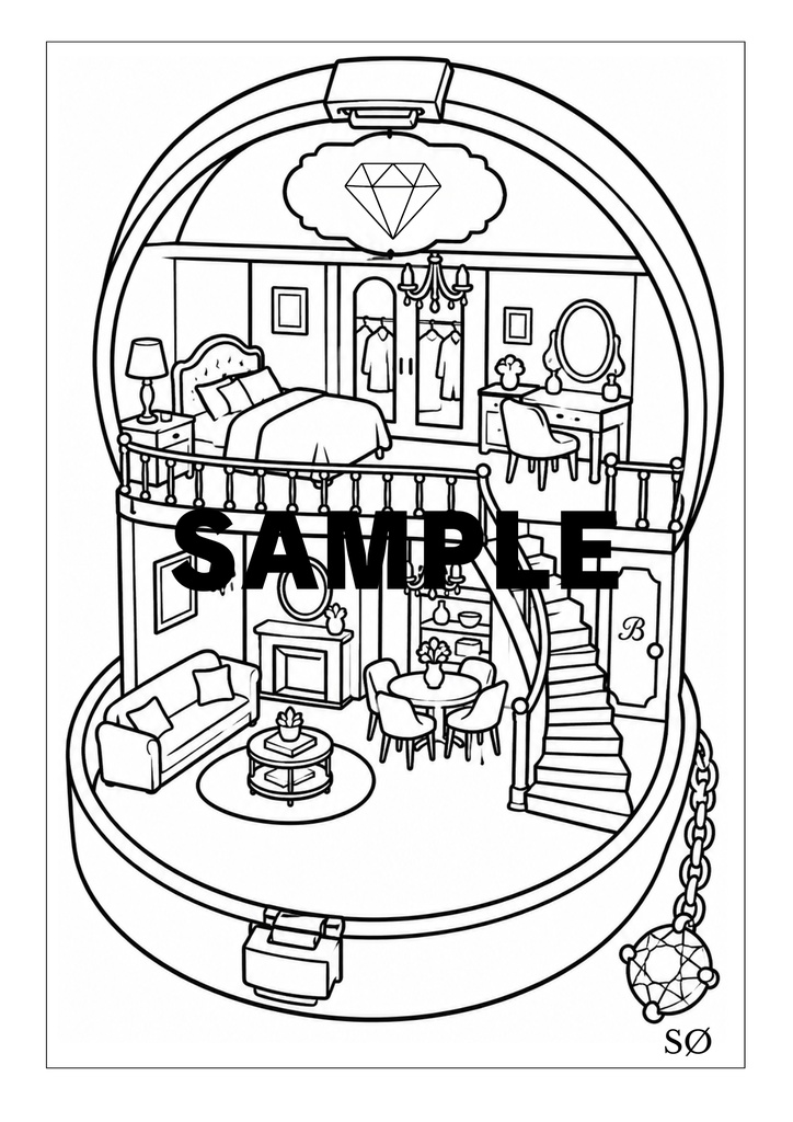 10作品収録 光とガラスの塗り絵 | Light & Glass Coloring Book | SORAN Vol.5