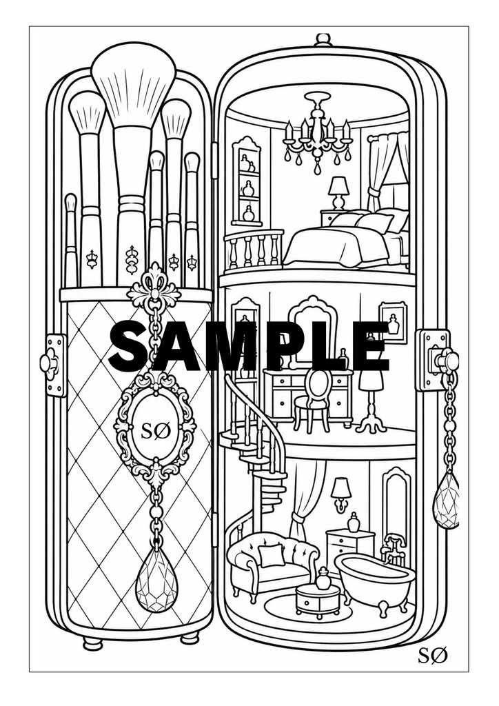 10作品収録 光とガラスの塗り絵 | Light & Glass Coloring Book | SORAN Vol.5