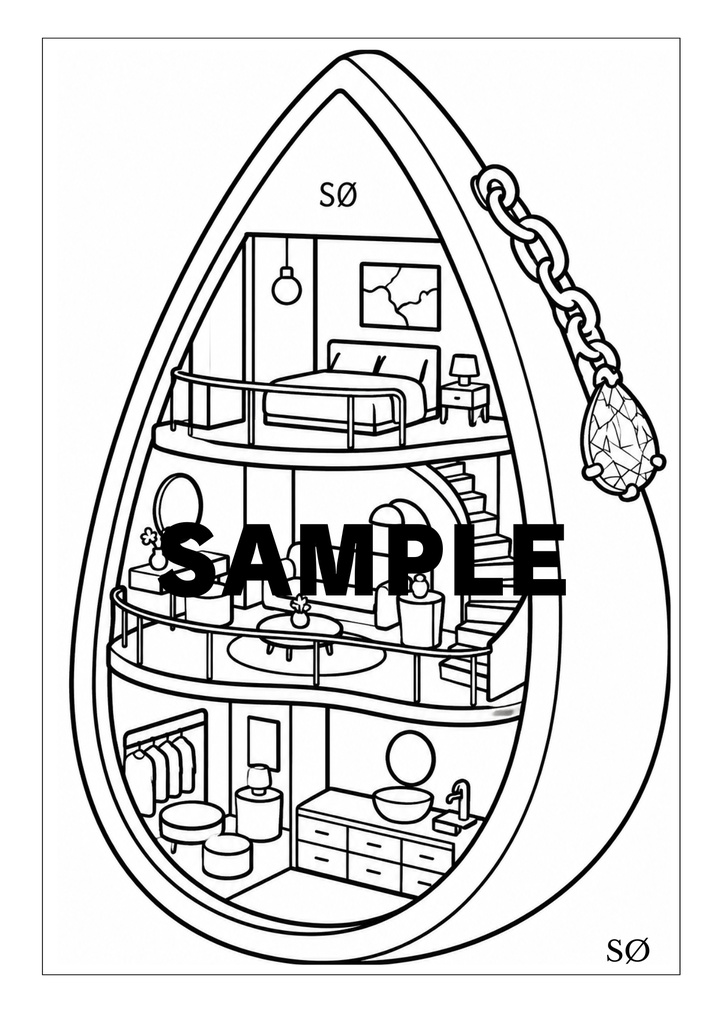 10作品収録 光とガラスの塗り絵 | Light & Glass Coloring Book | SORAN Vol.5