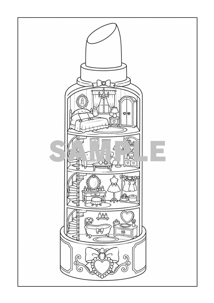 10作品収録 光とガラスの塗り絵 | Light & Glass Coloring Book | SORAN Vol.6