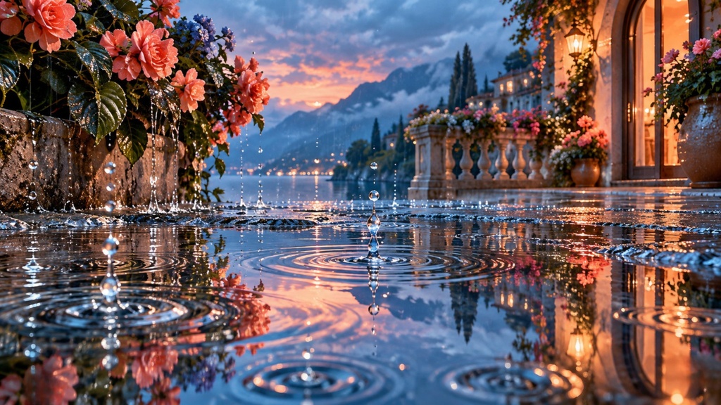 雨の幻想風景|4Kデジタルアート50作品セット|Rainy Landscapes
