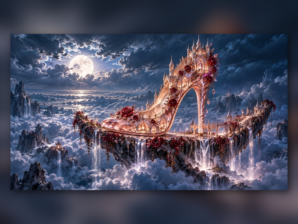 幻想ハロウィン 50作品集|4Kデジタルアート・幻想建築・クリスタルの城・ガラスのかぼちゃ|SORAN DESIGN®