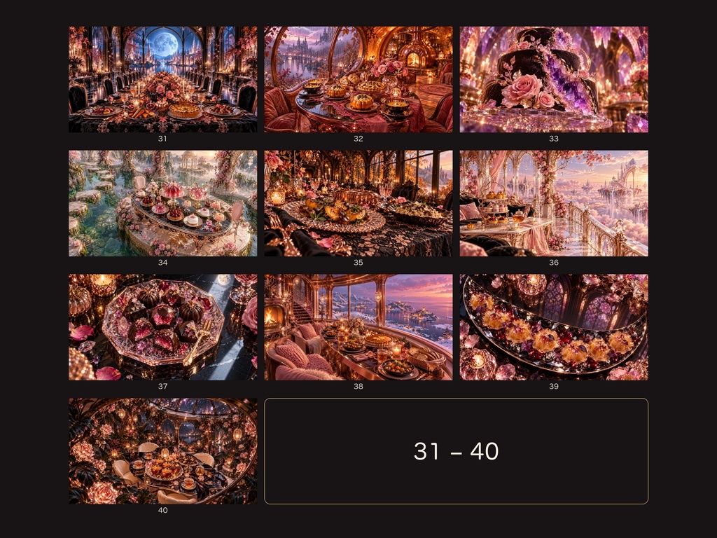 幻想ハロウィン 50作品集|4Kデジタルアート・幻想建築・クリスタルの城・ガラスのかぼちゃ|SORAN DESIGN®