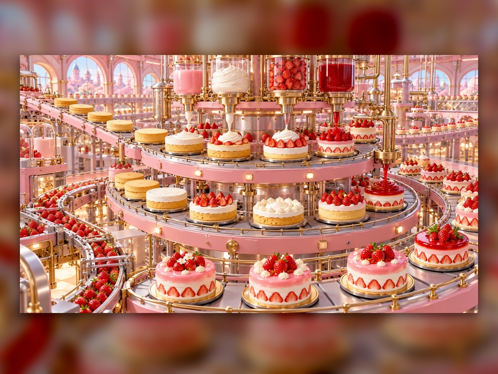 【4K・50作品】かわいいお菓子工場 幻想アートコレクション Part 2|デジタルアート・高画質壁紙