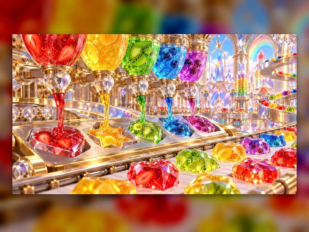 【4K・50作品】かわいいお菓子工場 幻想アートコレクション Part 2|デジタルアート・高画質壁紙