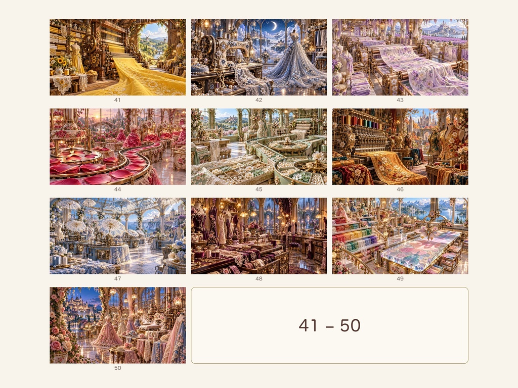 幻想の縫製工場|幻想アートコレクション 50作品(3840×2160ピクセル)