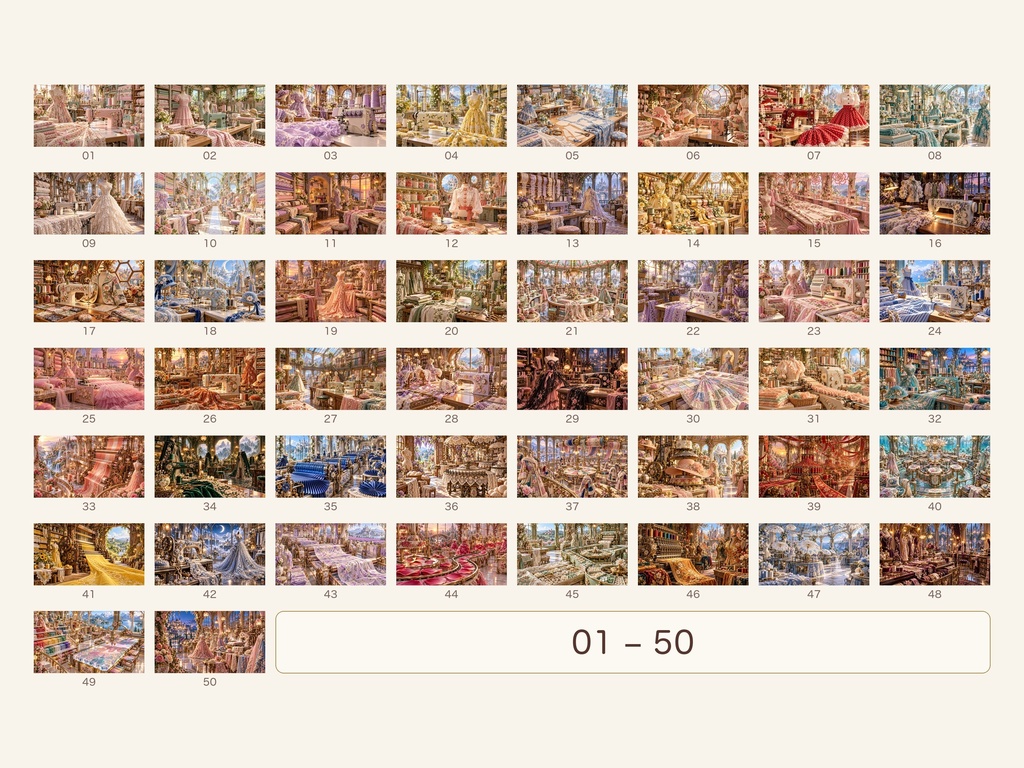 幻想の縫製工場|幻想アートコレクション 50作品(3840×2160ピクセル)