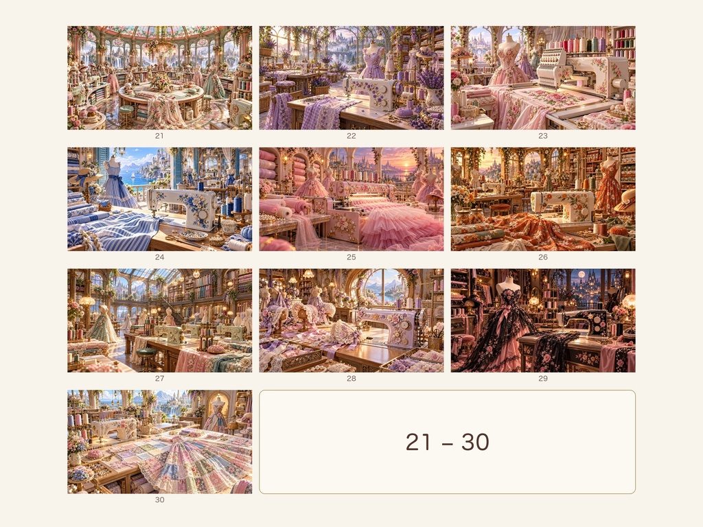 幻想の縫製工場|幻想アートコレクション 50作品(3840×2160ピクセル)