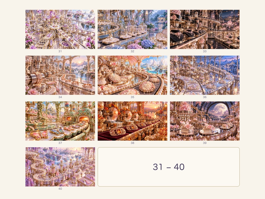 幻想のアクセサリー工場|幻想アートコレクション 50作品(3840×2160ピクセル)