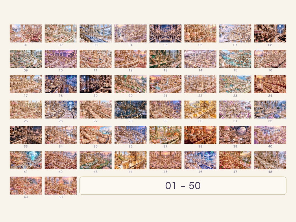 幻想のアクセサリー工場|幻想アートコレクション 50作品(3840×2160ピクセル)