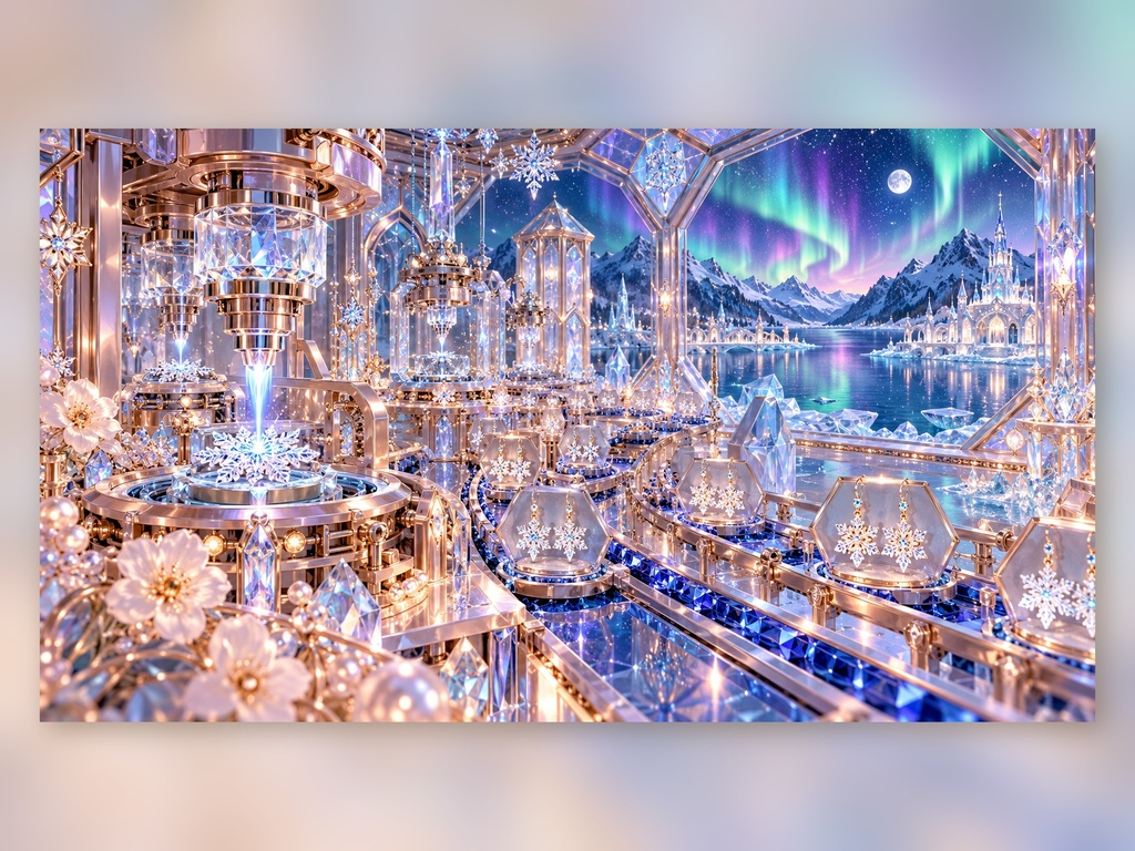 幻想のアクセサリー工場|幻想アートコレクション 50作品(3840×2160ピクセル)