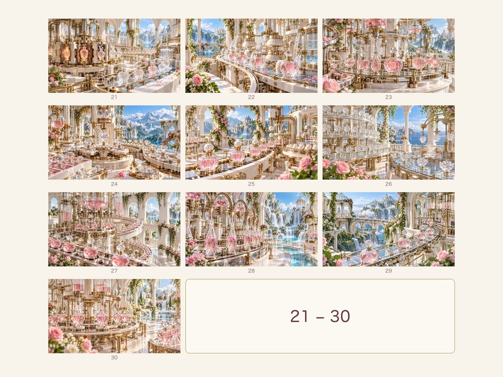 幻想の香水工場|幻想アートコレクション 50作品(3840×2160ピクセル)