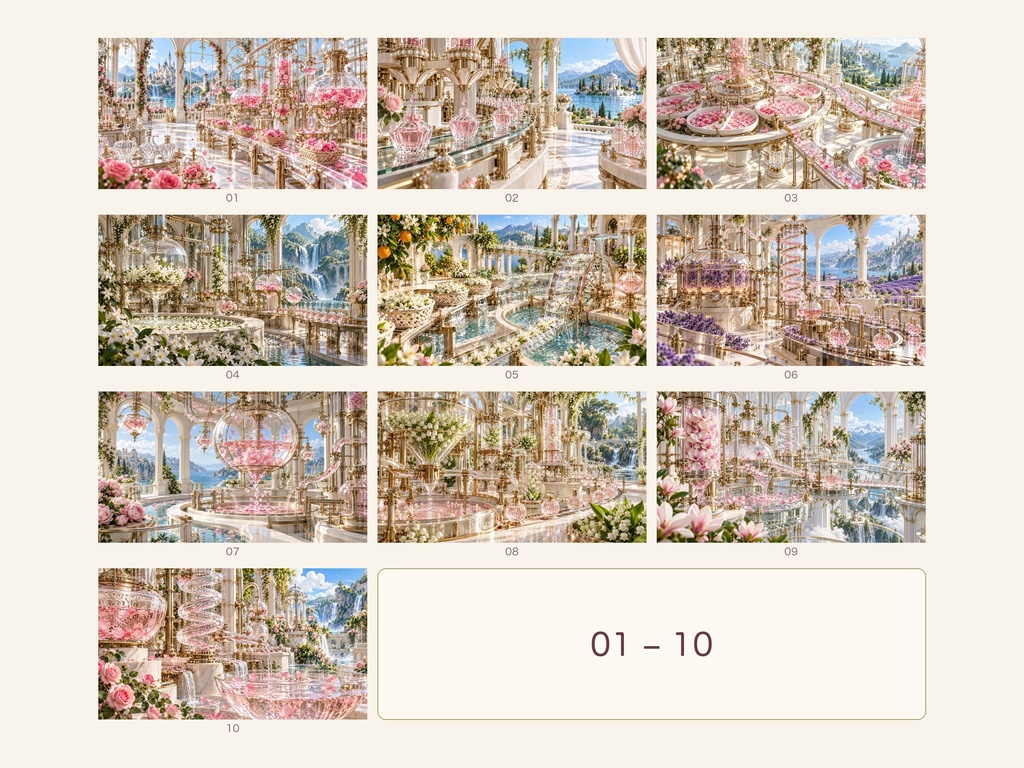 幻想の香水工場|幻想アートコレクション 50作品(3840×2160ピクセル)