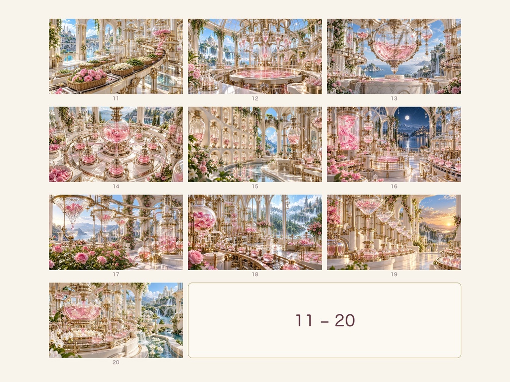 幻想の香水工場|幻想アートコレクション 50作品(3840×2160ピクセル)