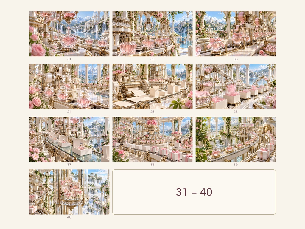幻想の香水工場|幻想アートコレクション 50作品(3840×2160ピクセル)
