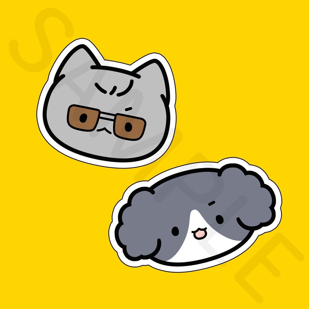 フレークシール（にゃんわん）