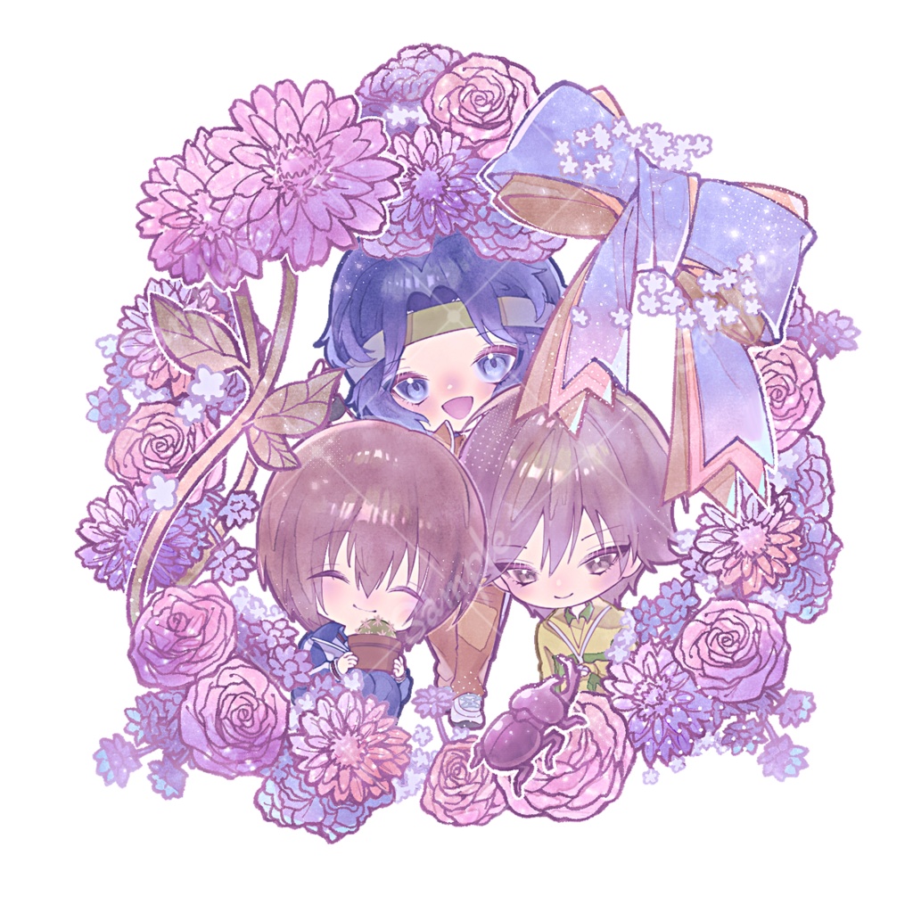 春の植物組アクリルスタンド