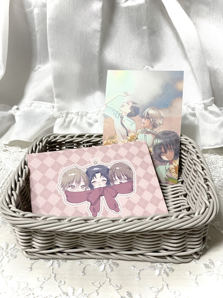 夏と冬の植物組ポストカード2枚セット