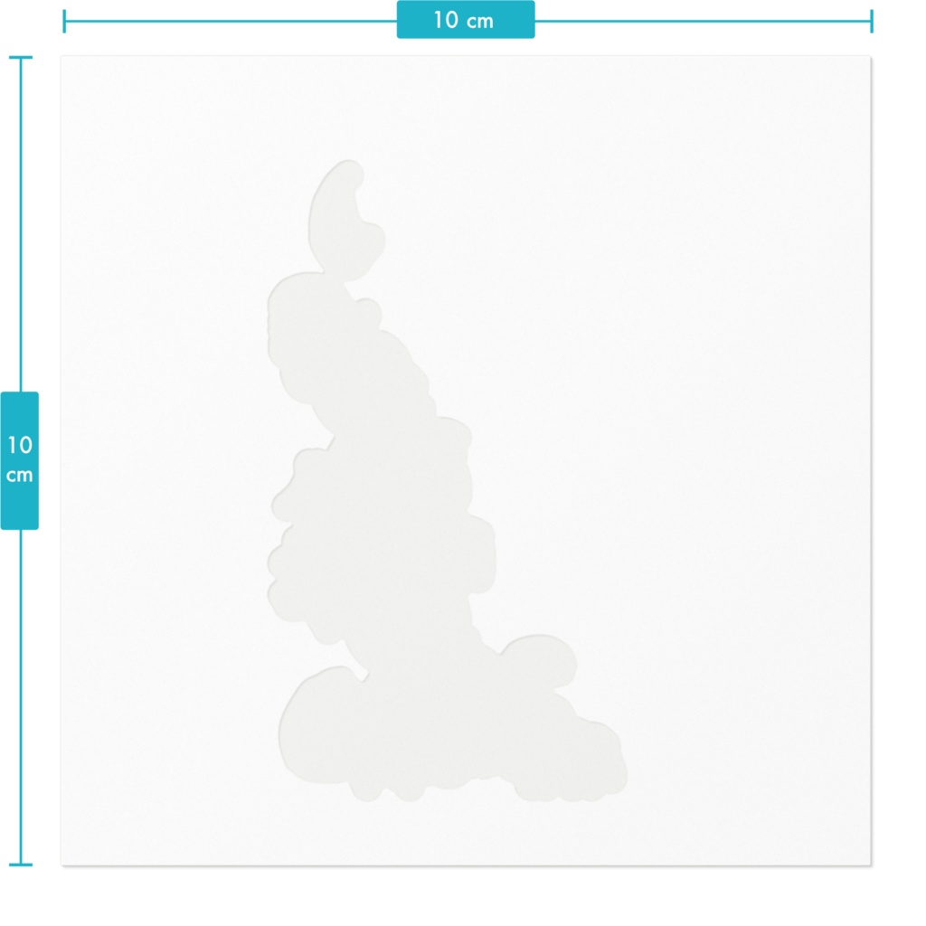 青みがかかる。ステッカー