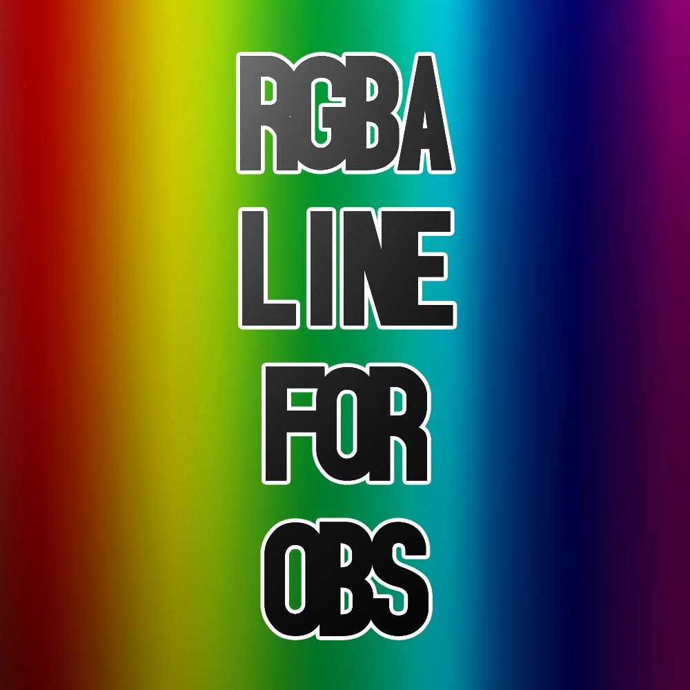 RGBA LINE FOR OBS
