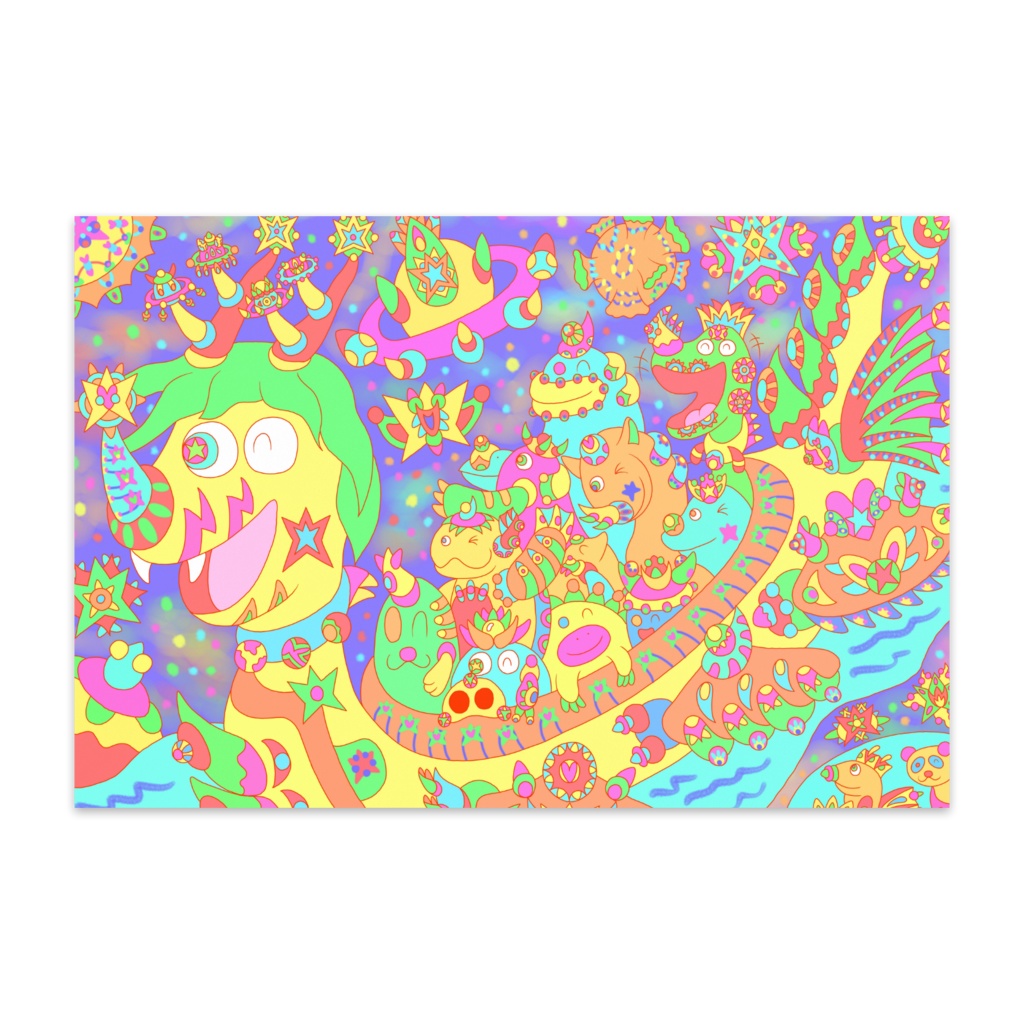 天の川を進む船の竜