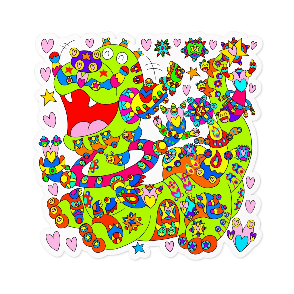 笑って幸せを運ぶ竜