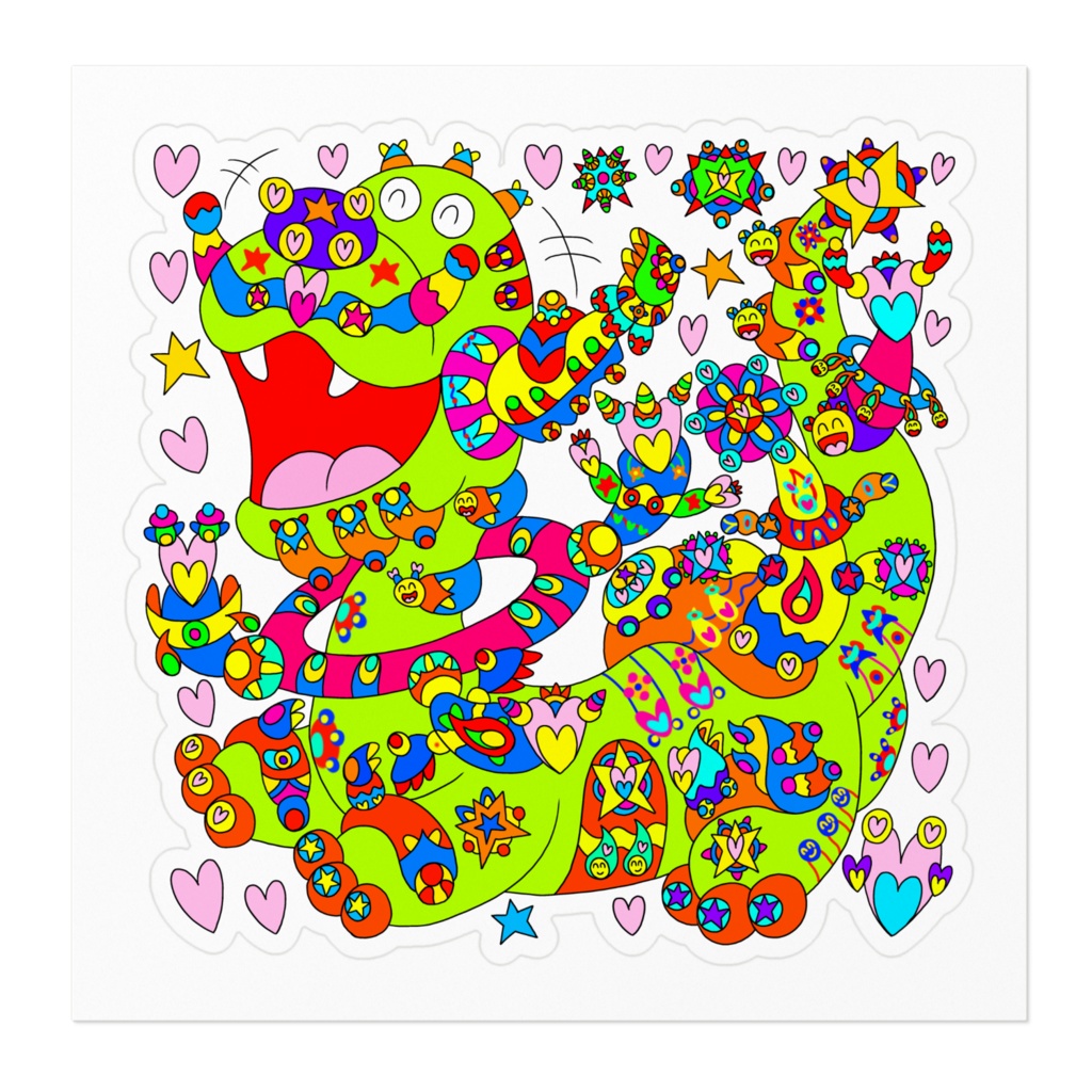 笑って幸せを運ぶ竜