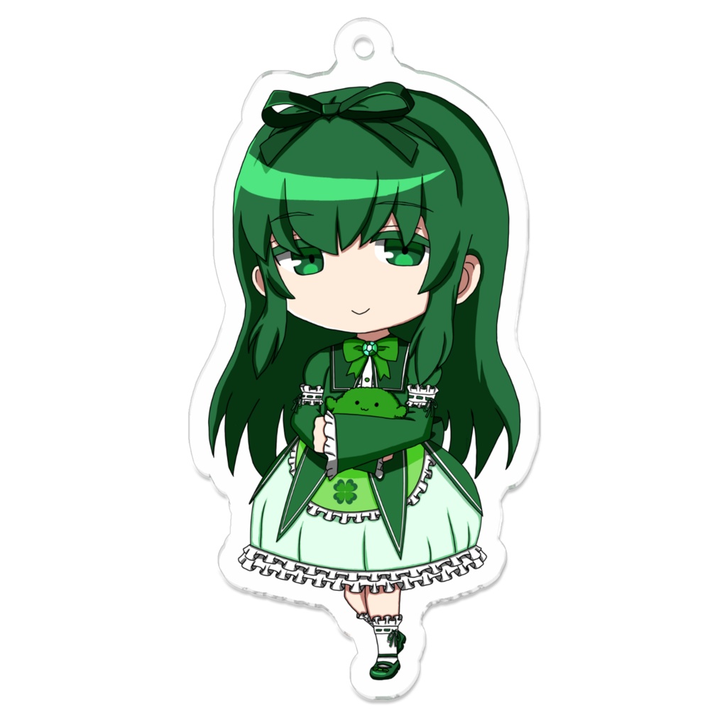 🍀森田 緑🍀ミニキャラアクリルキーホルダー少女var.