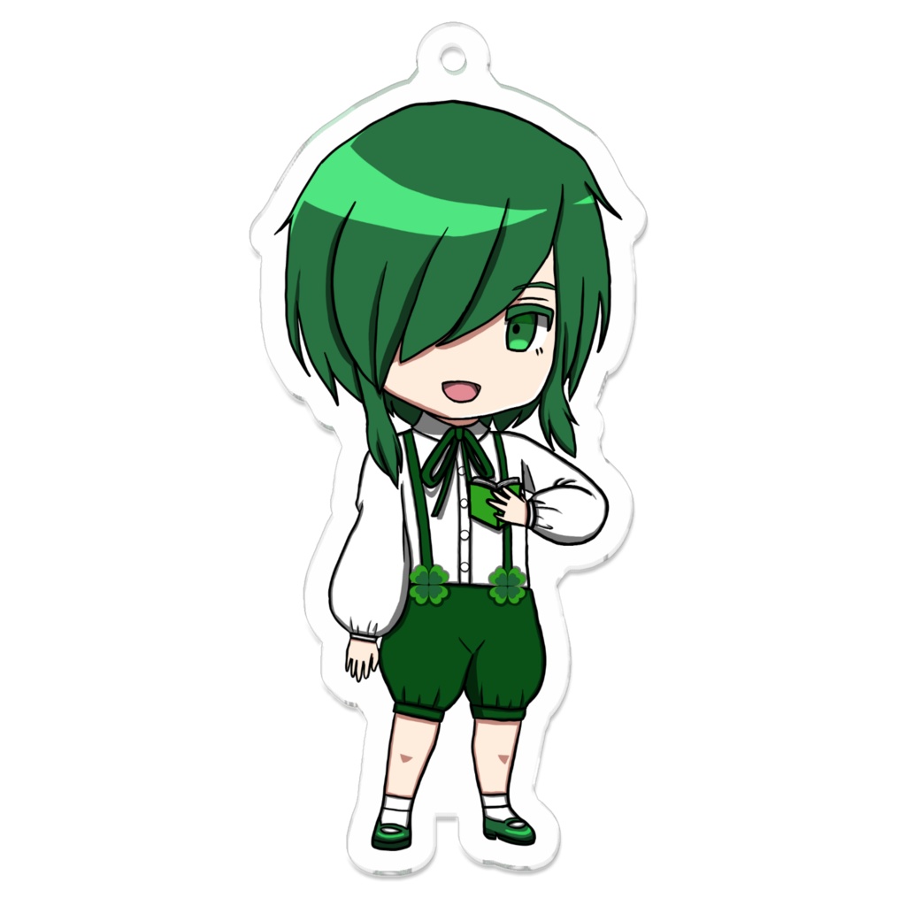 🍀森田 緑🍀ミニキャラアクリルキーホルダー少年var.